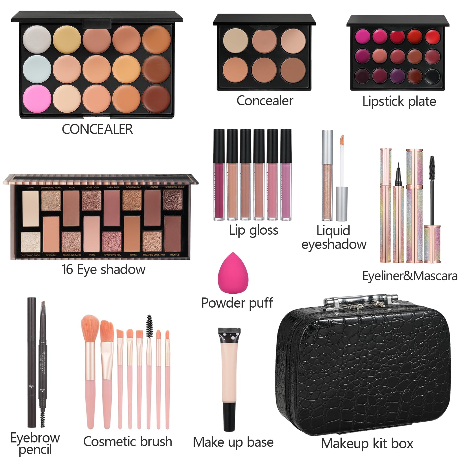 Moobirlet makeup kit sponge applicator demonstrates blendable base for smooth complexion.