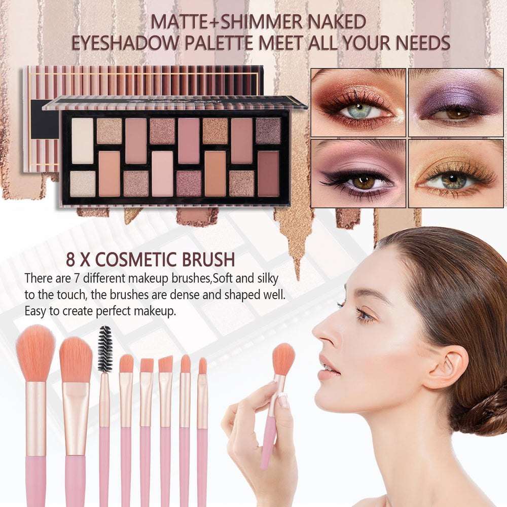 Moobirlet lipgloss set adds shine and smooths lips for a polished finish.