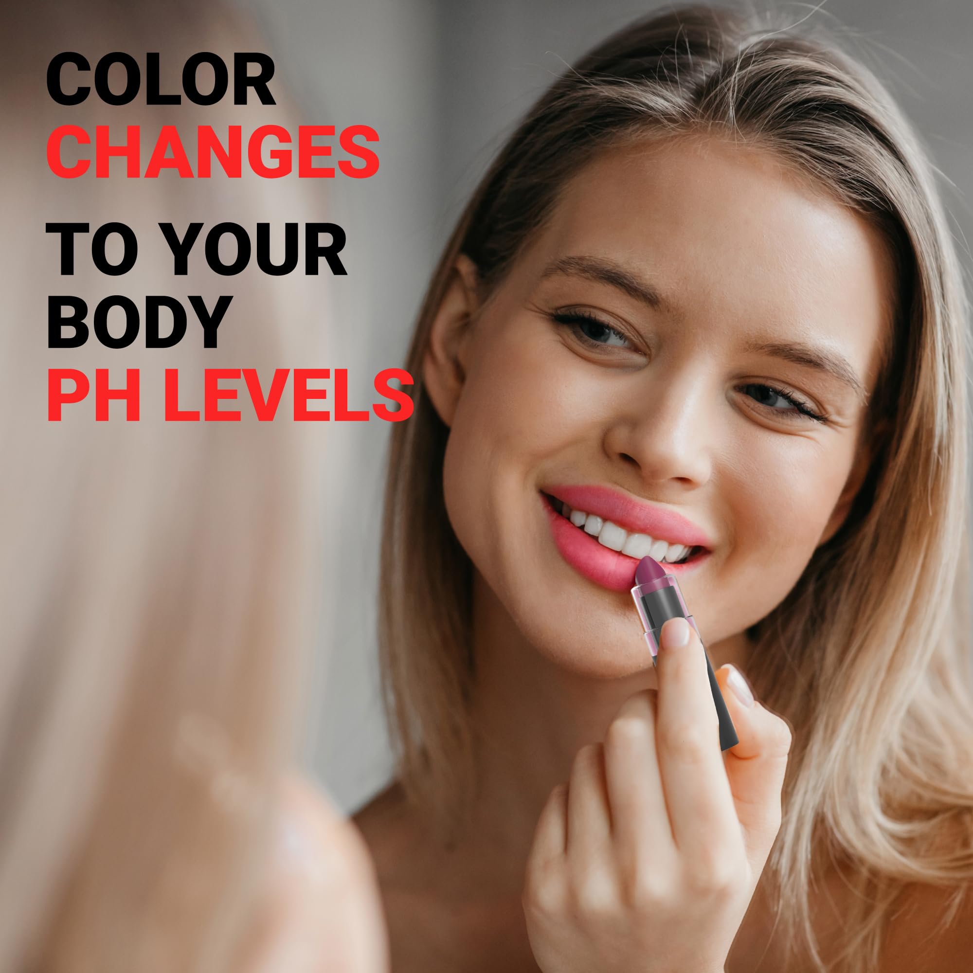 MOODmatcher LIVAURA hydrating formula nourishes lips with Aloe Vera and Vitamin E.