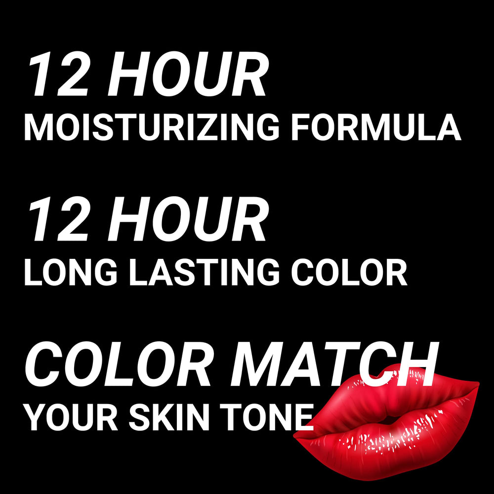 MOODmatcher LIVAURA color-changing swatch demonstrates adaptive shade for natural lip tones.