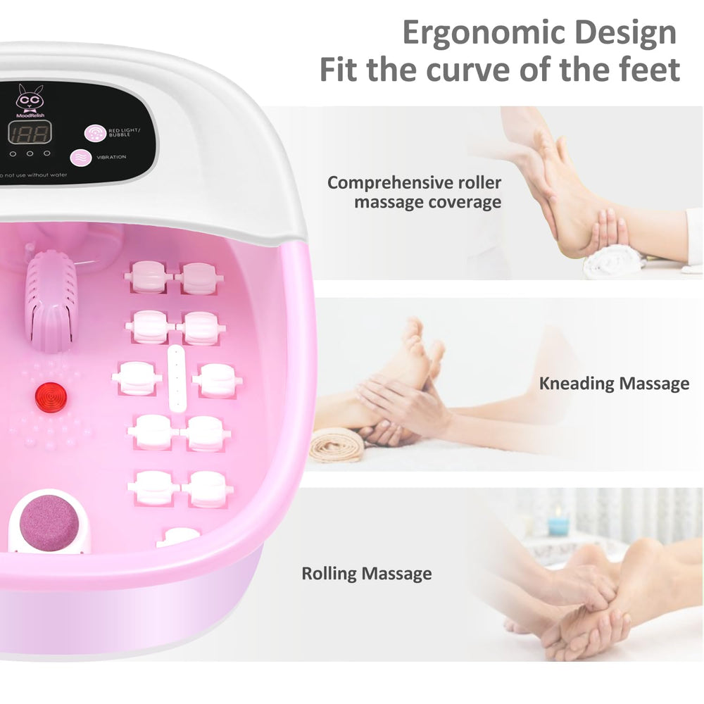 MoodRelish infrared light warms and supports circulation during soak.