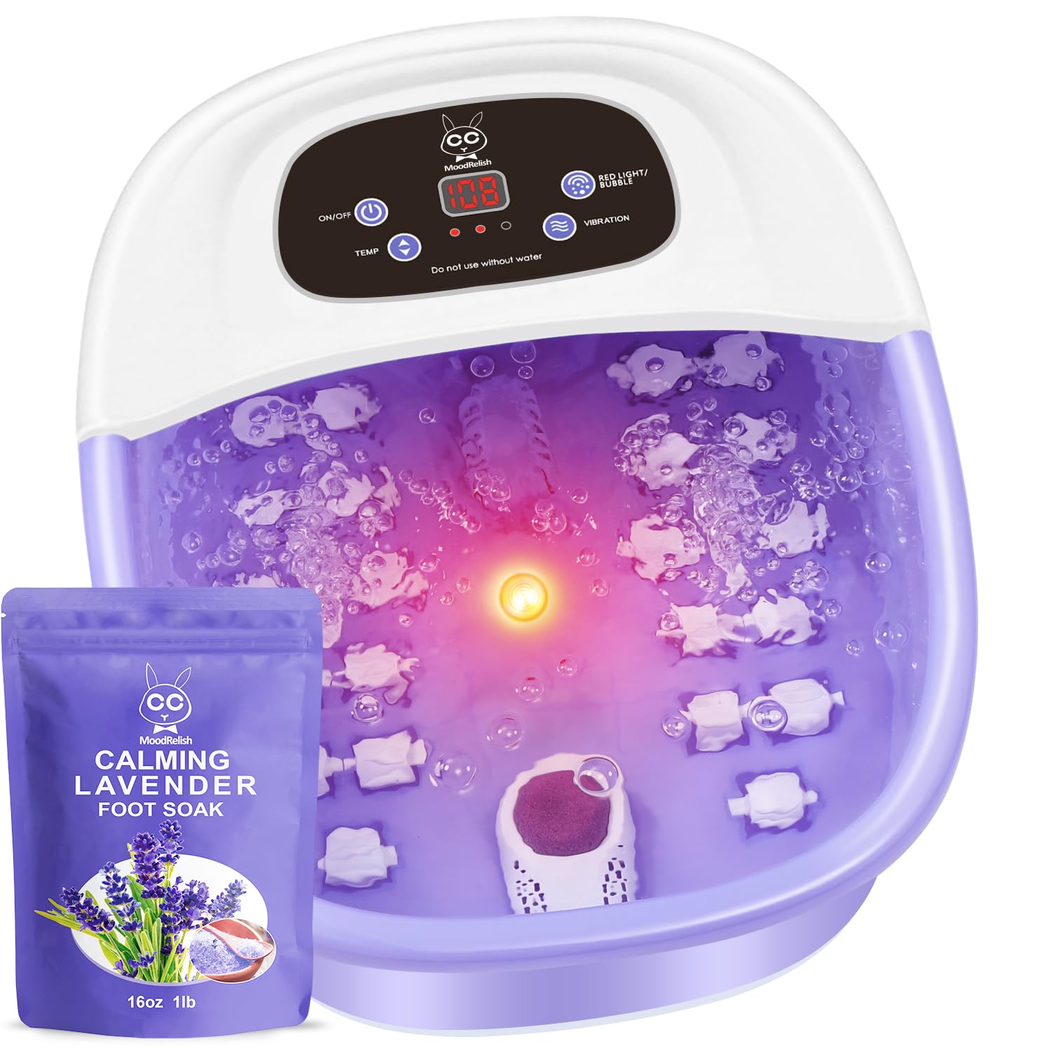 MoodRelish heated foot spa with jets for premium home spa experience