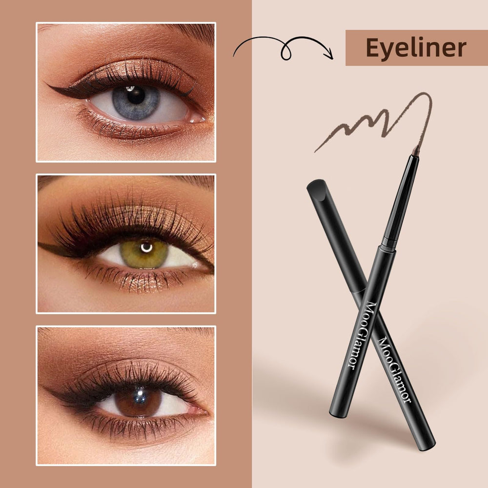MooGlamor smudge-proof formula keeps definition intact.