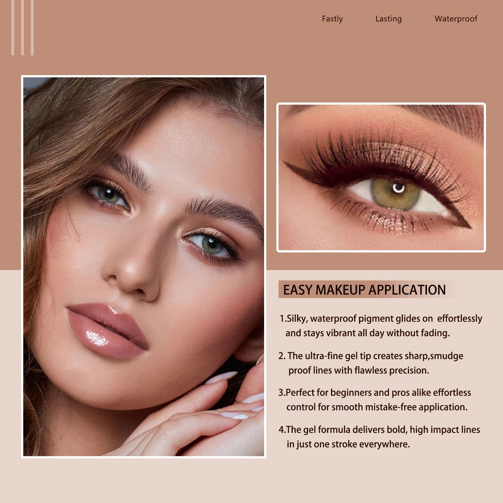 MooGlamor travel-friendly eyeliner set for bags and counters.