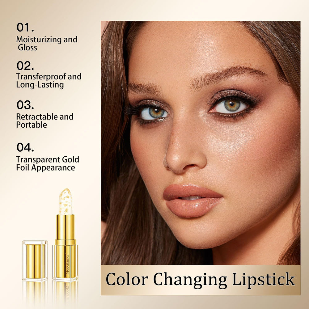 MooGlamor gold foil packaging adds luxe, gift-ready presentation.