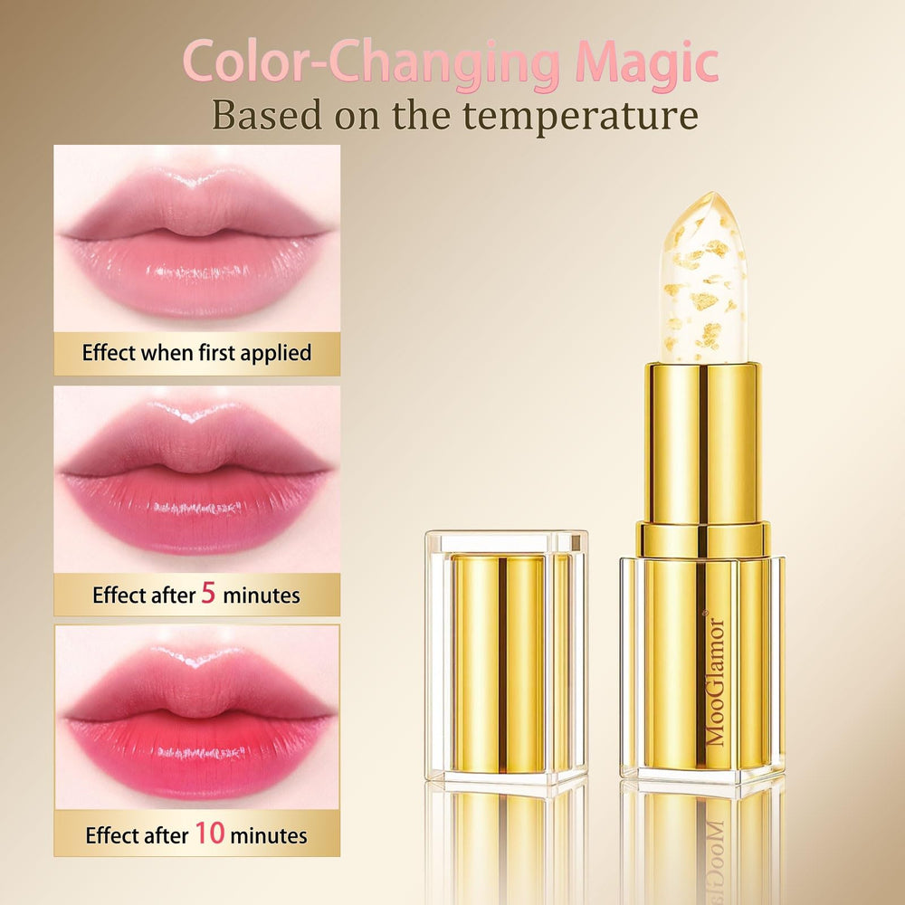 MooGlamor transferproof lipstick provides smudge-free wear for all-day confidence.