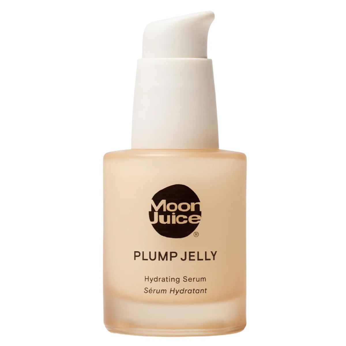 Moon Juice Plump Jelly Hyaluronic Serum bottle showing lightweight hydration for daily moisture.