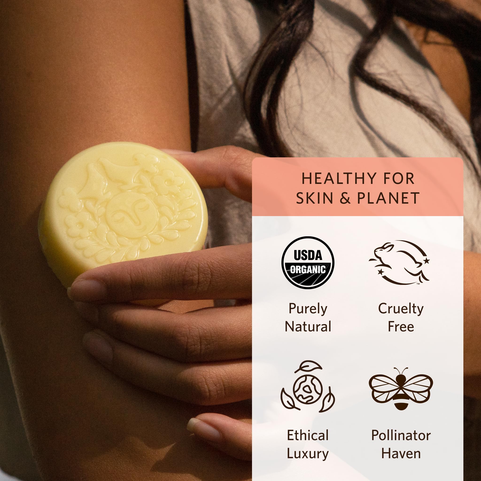 Moon Valley Organics Moon Melt Bar Joint Massage shows versatile use on joints.