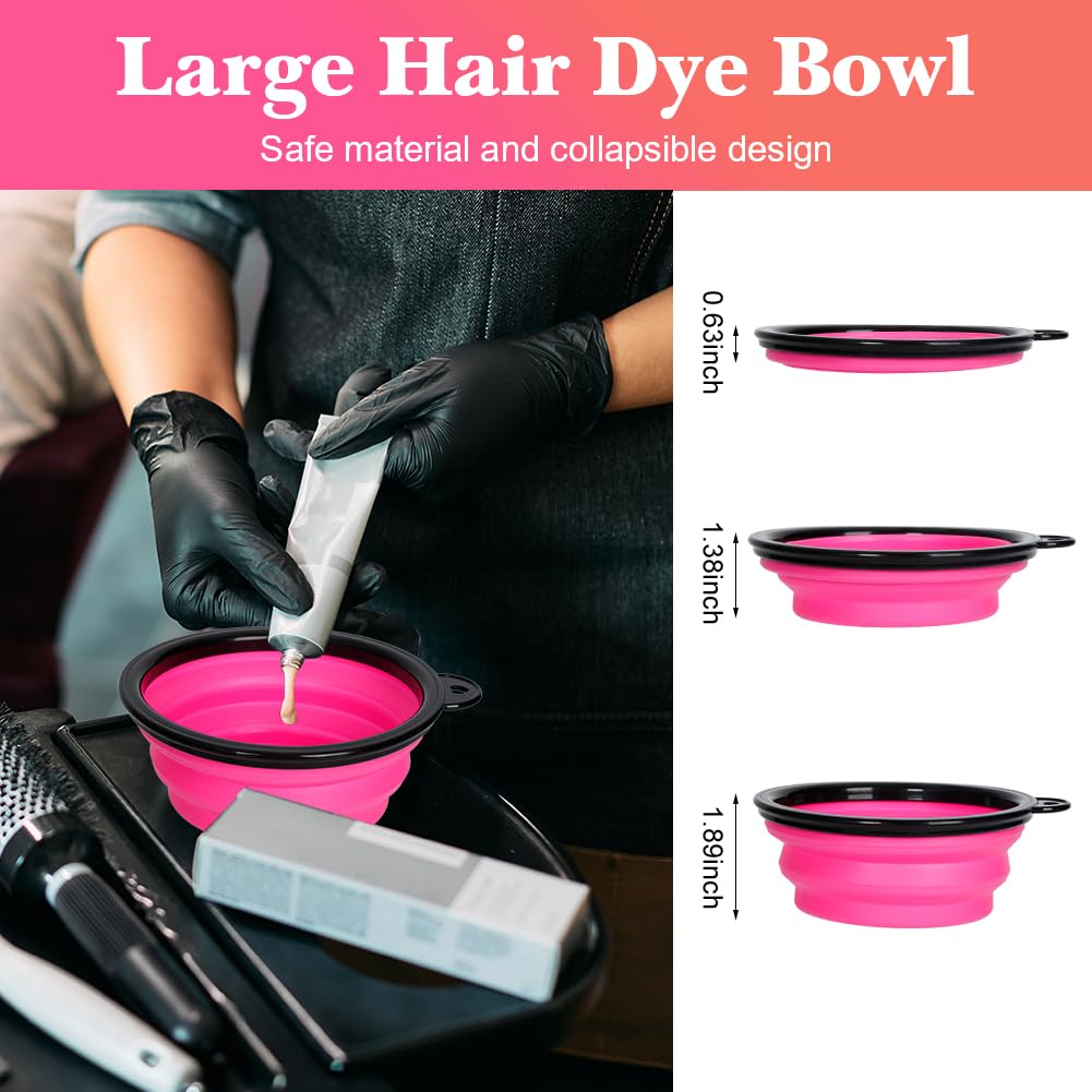 MoonMini clip set closeup, helps secure sections for clean, professional dyeing.