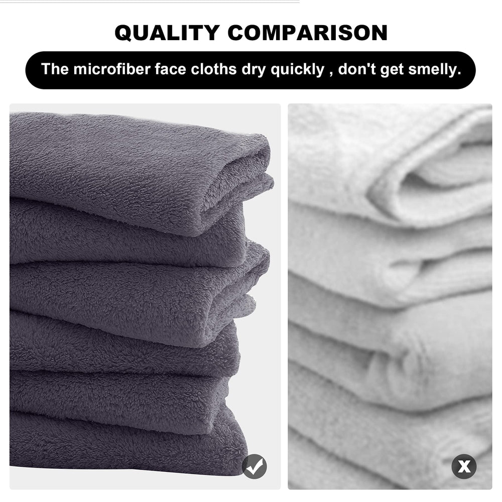 MOONQUEEN easy-care grey fabric reusable washcloths for daily skincare.