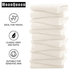 MOONQUEEN travel-friendly face cloths fit cosmetic bag easily