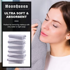 MOONQUEEN ultra-soft cloths with high absorbency for makeup and oil removal