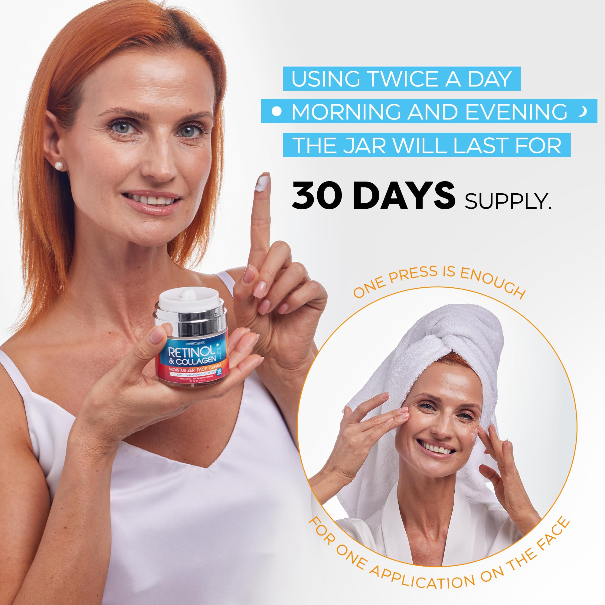 Moonrin Cosmetics hyaluronic acid cream swirl showcasing hydrating texture for renewed skin