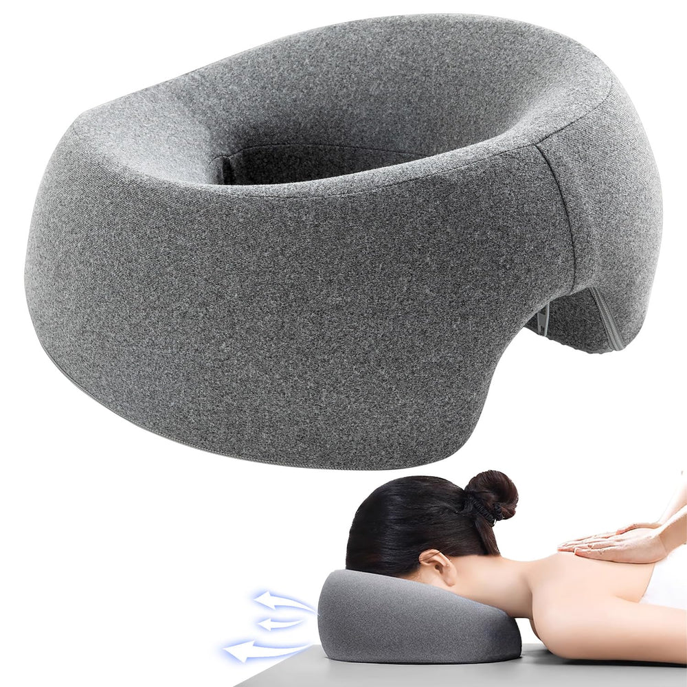 MOONYOOY Massage Head Rest on bed ready for in-home massage sessions.