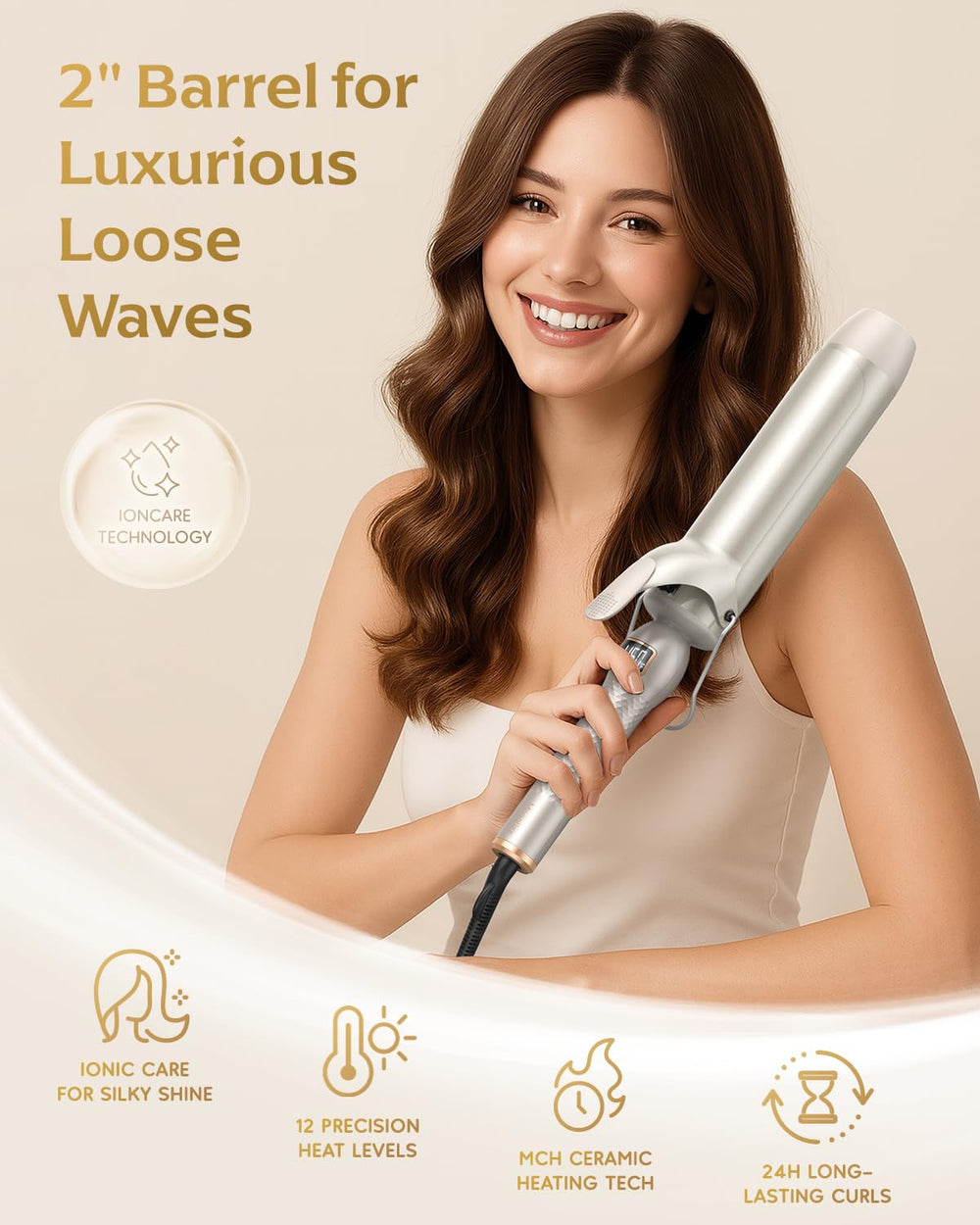 Mooqlizz curling iron with quick MCH heating delivers fast styling for busy mornings