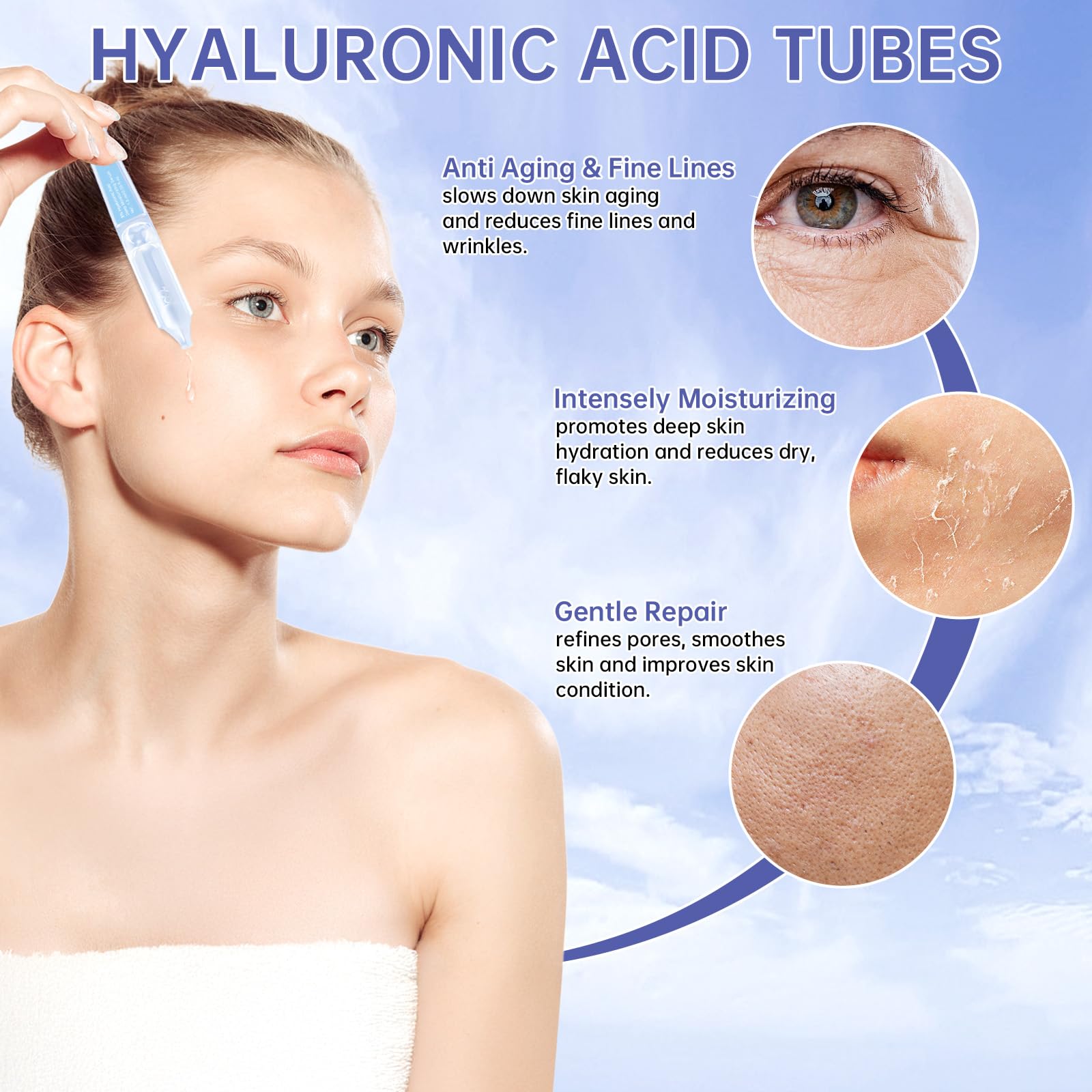 Mopayzer single-use serum ampoules being opened for precise application