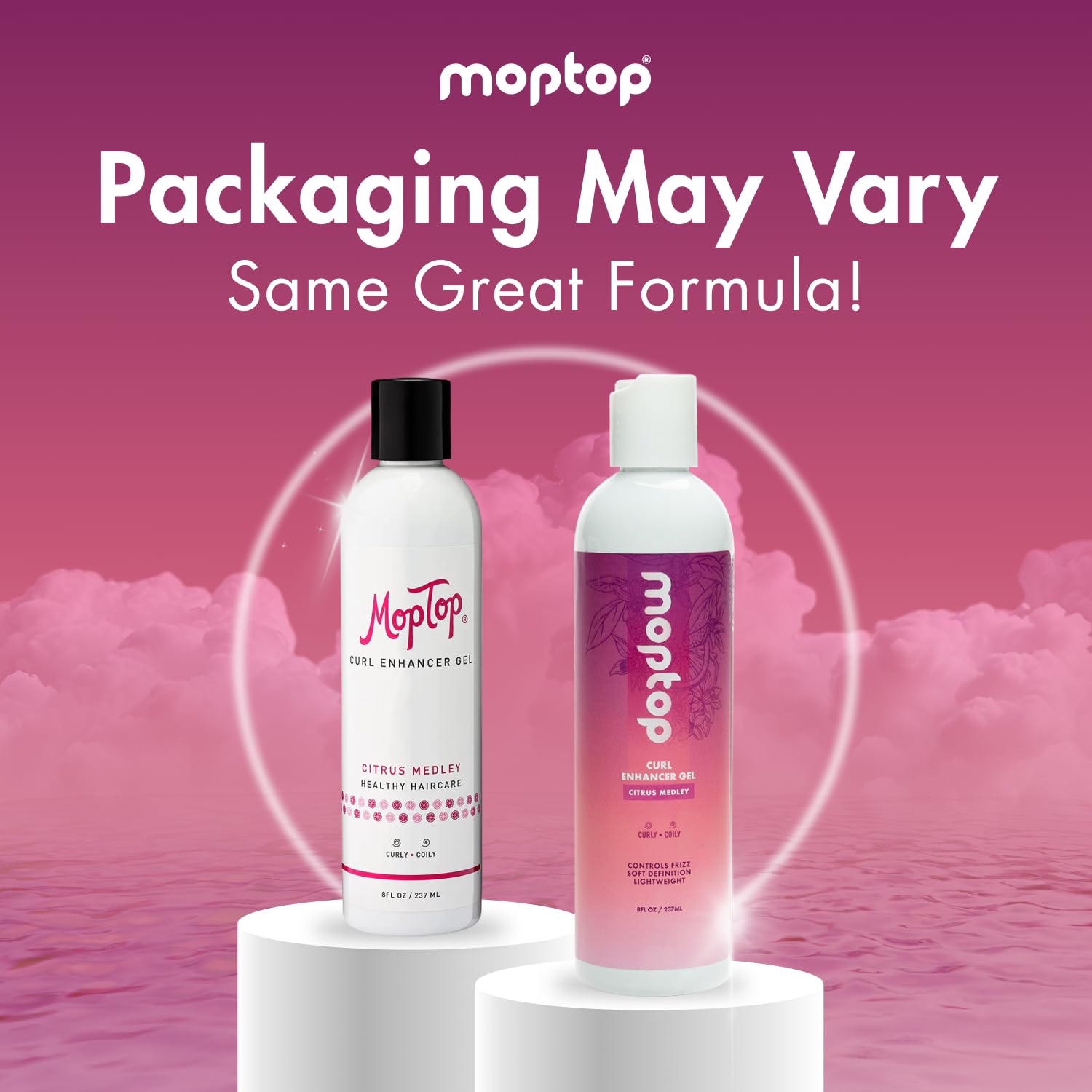 MopTop Curl Enhancer adds shine and definition to bouncy curls
