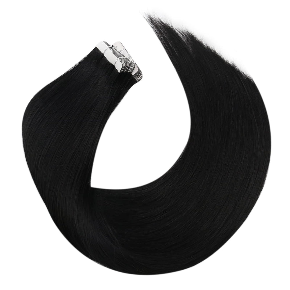 Moresoo 18-inch extensions displayed to illustrate length and fullness