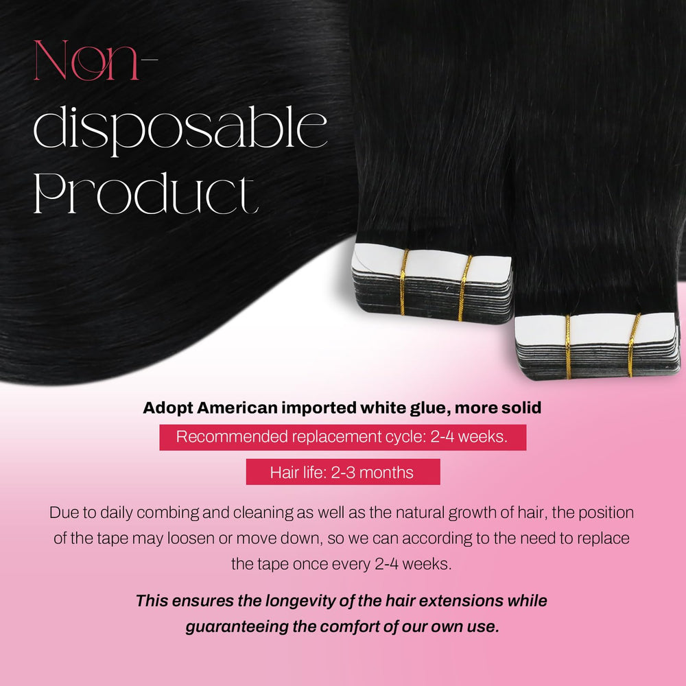 Moresoo invisible white tape closeup demonstrates thin, discreet adhesive