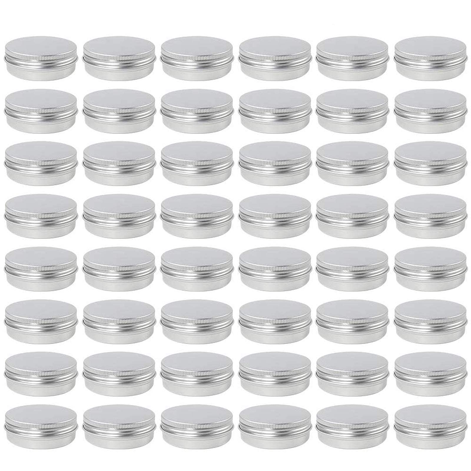 Moretoes 48-pack 2oz tins in silver for portable storage
