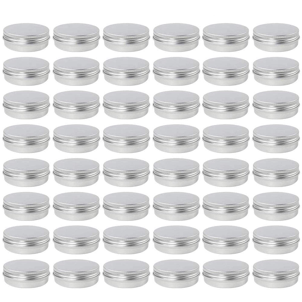 Moretoes 48-pack 2oz tins in silver for portable storage