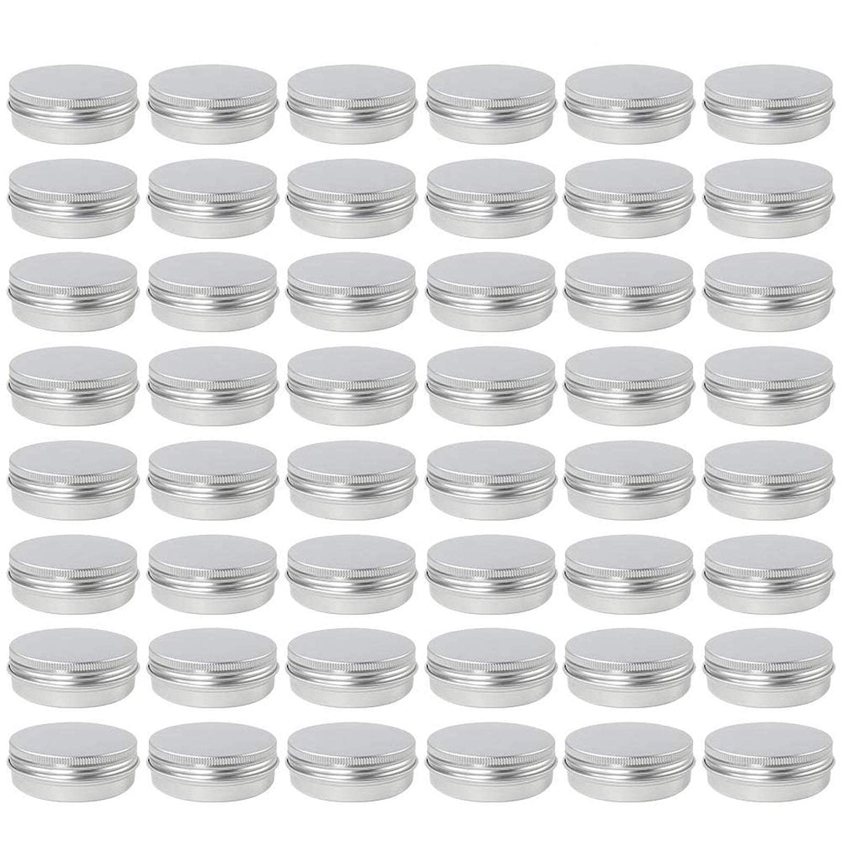 Moretoes 48-pack 2oz tins in silver for portable storage