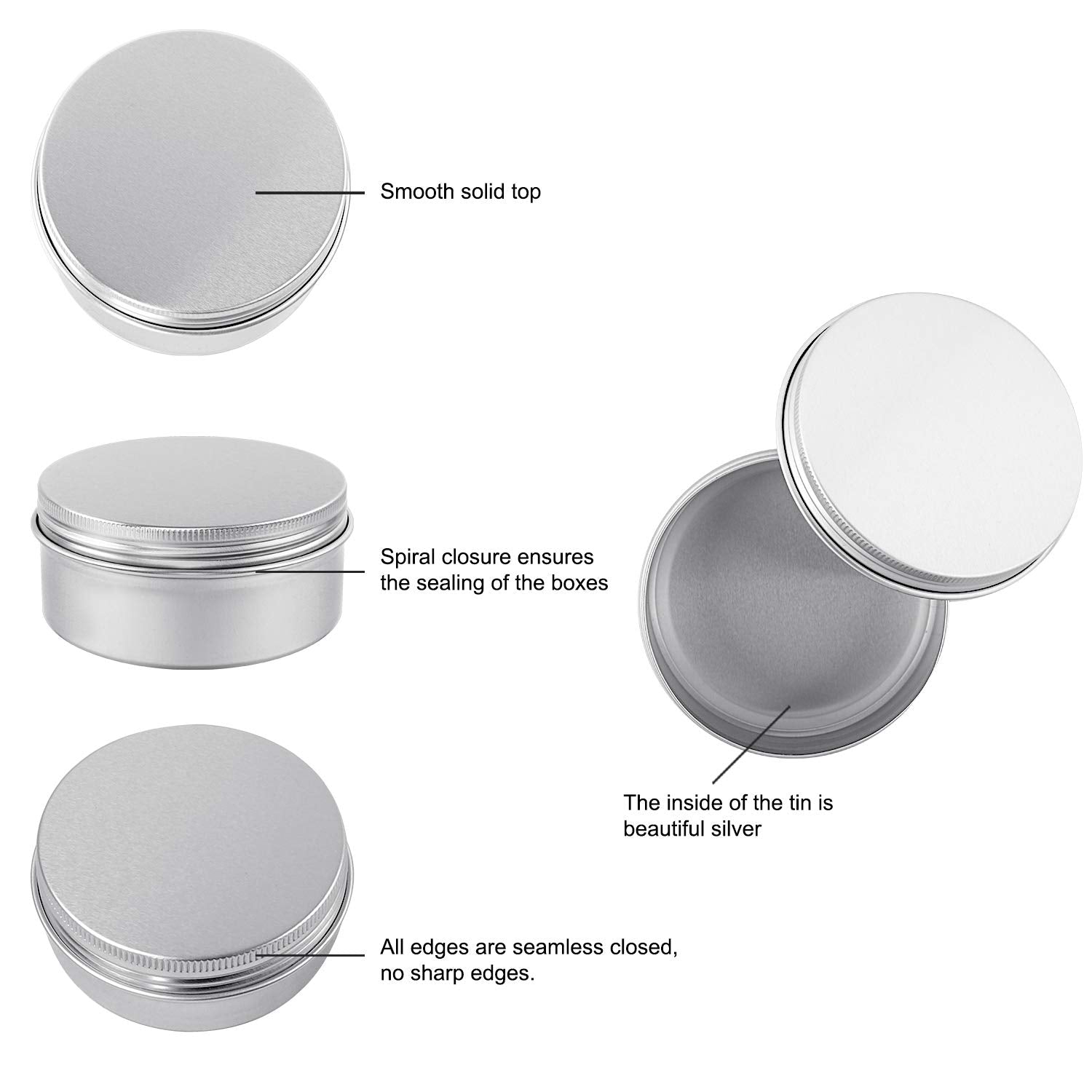 Moretoes 4oz capacity tin ideal for small-batch balms and candles