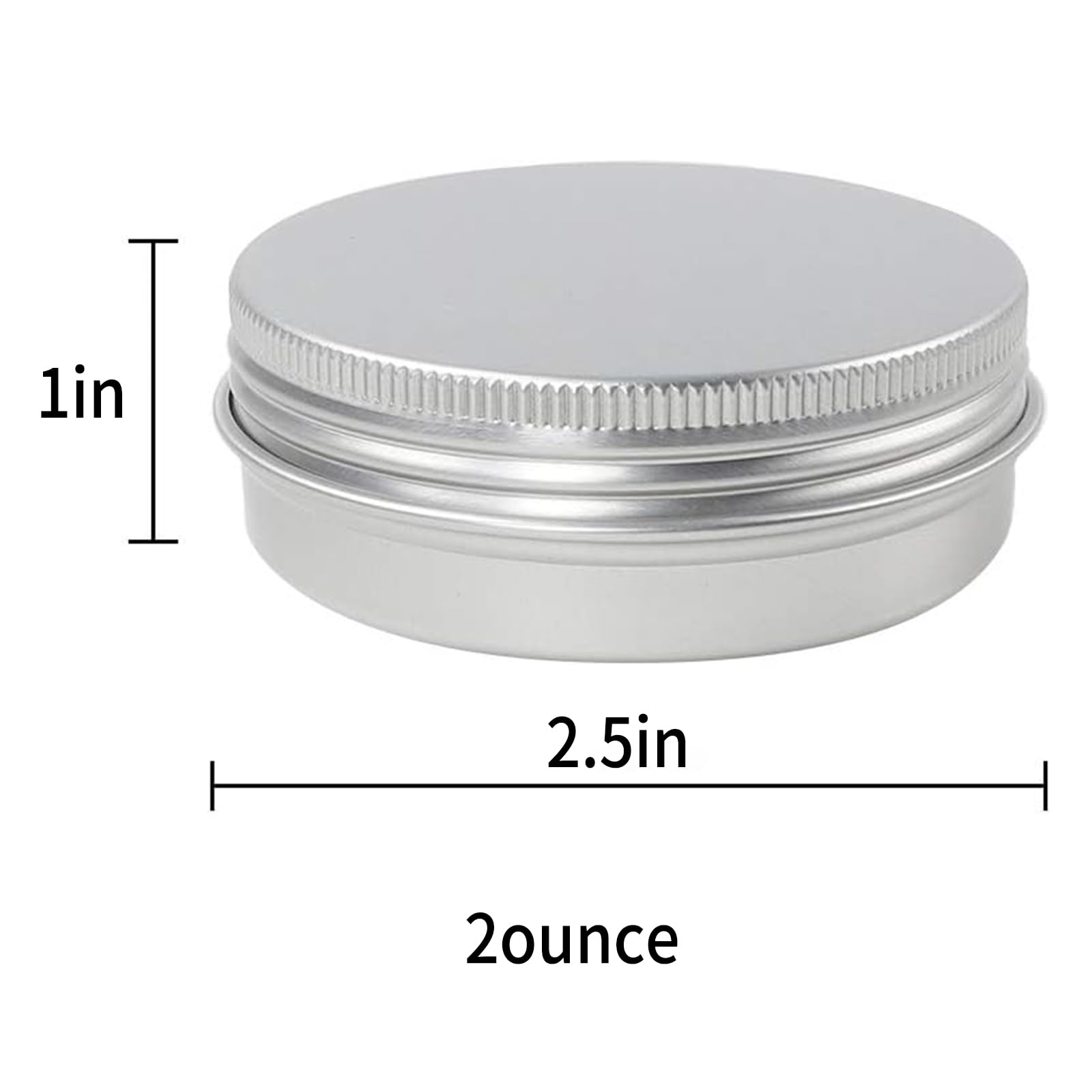Moretoes aluminum tin with screw lid closeup shows a durable leak-resistant design