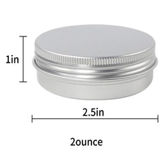 Moretoes aluminum tin with screw lid closeup shows a durable leak-resistant design