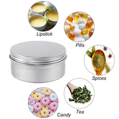 Moretoes tin diameter 2.9 inches for compact, portable packaging