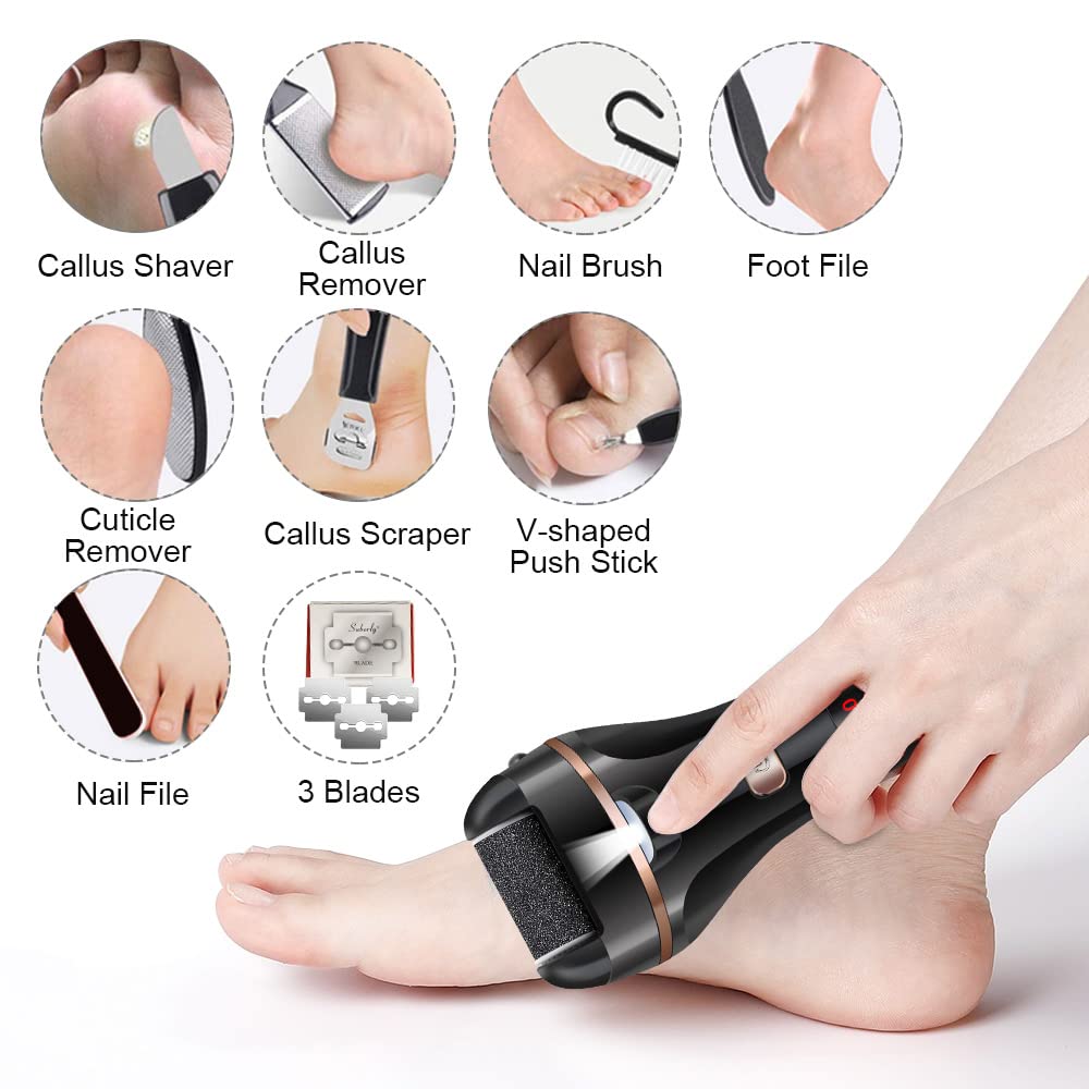 MOREVAC LED spotlight helps visibility during foot care sessions