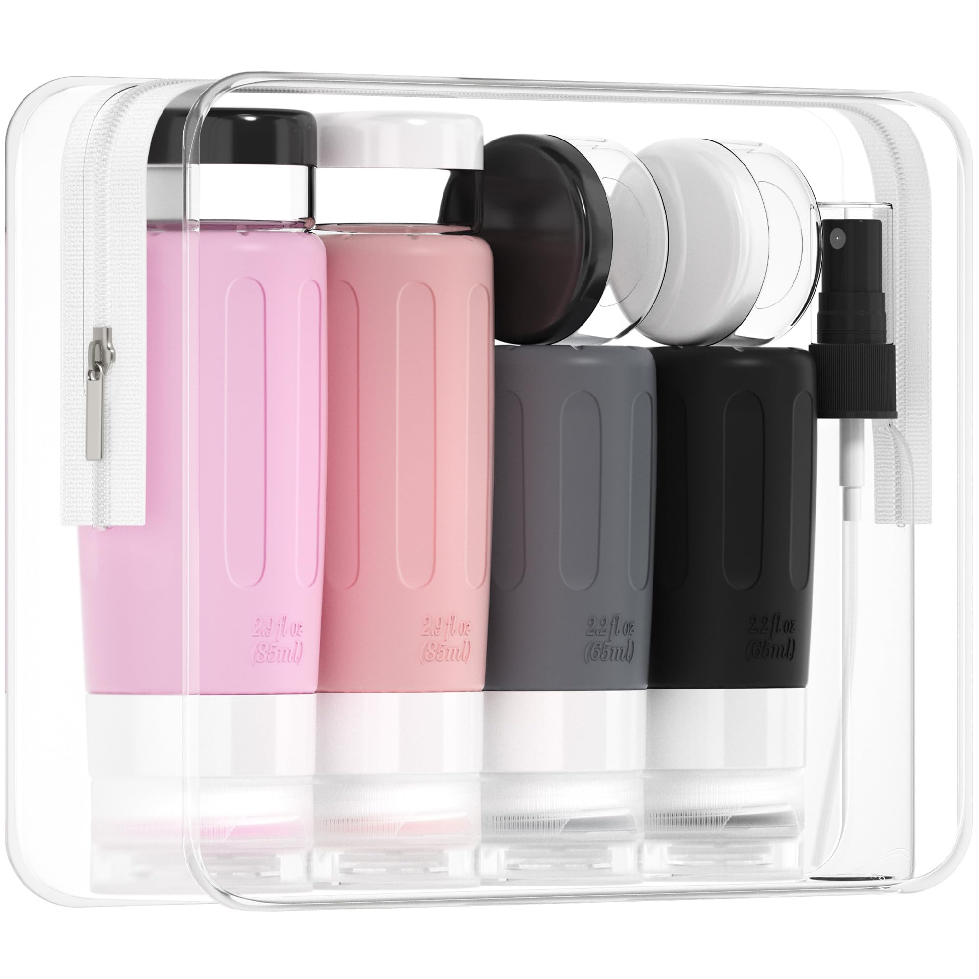 Morfone 16-pack travel bottles full set for organized packing