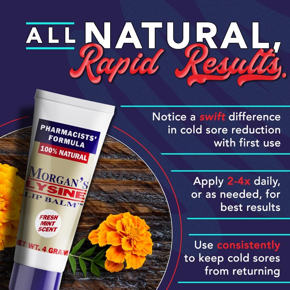 Morgan's Lysine Lip Balm creamy texture for smooth application