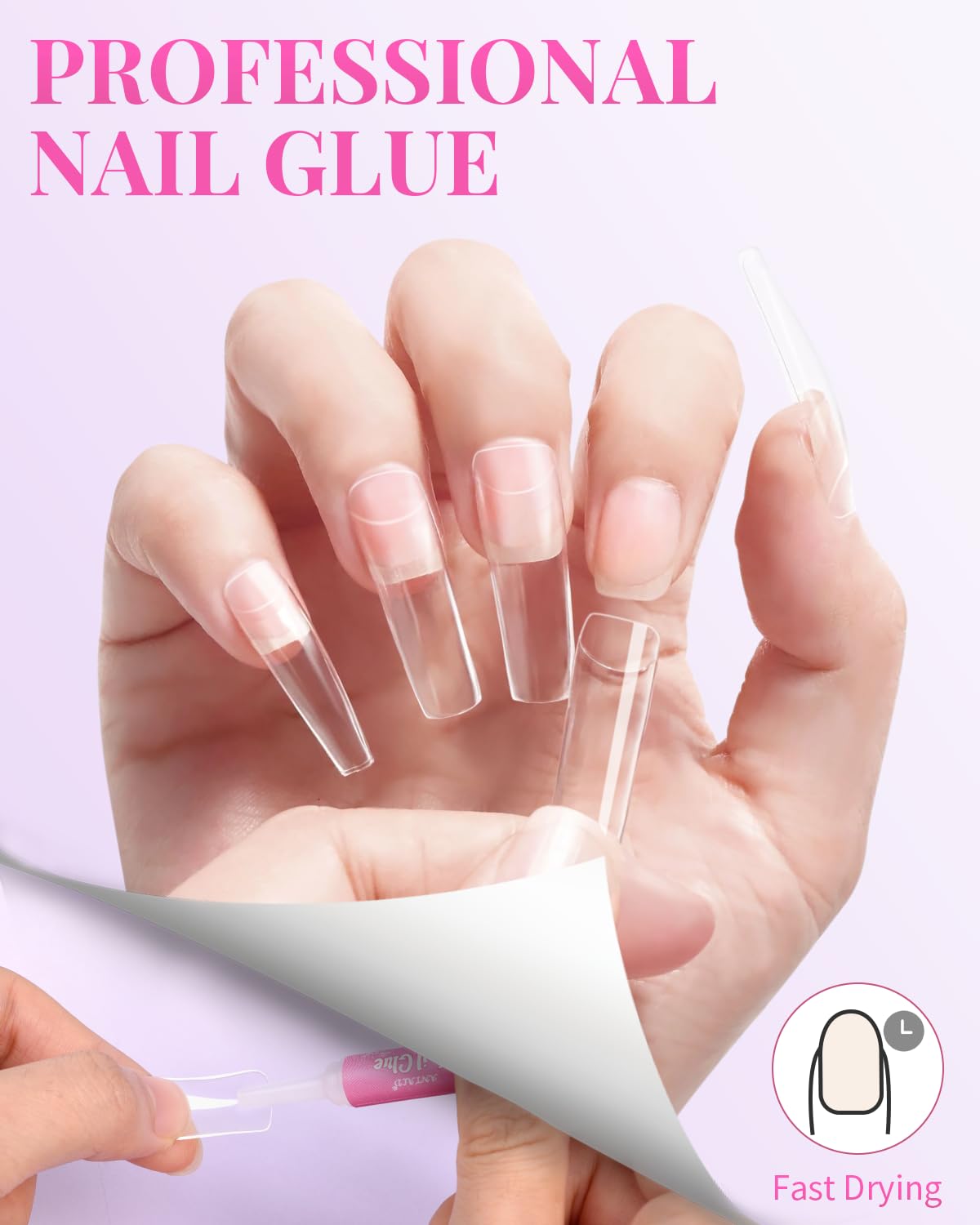 MORGLES acrylic nail clipper tool for precise trimming