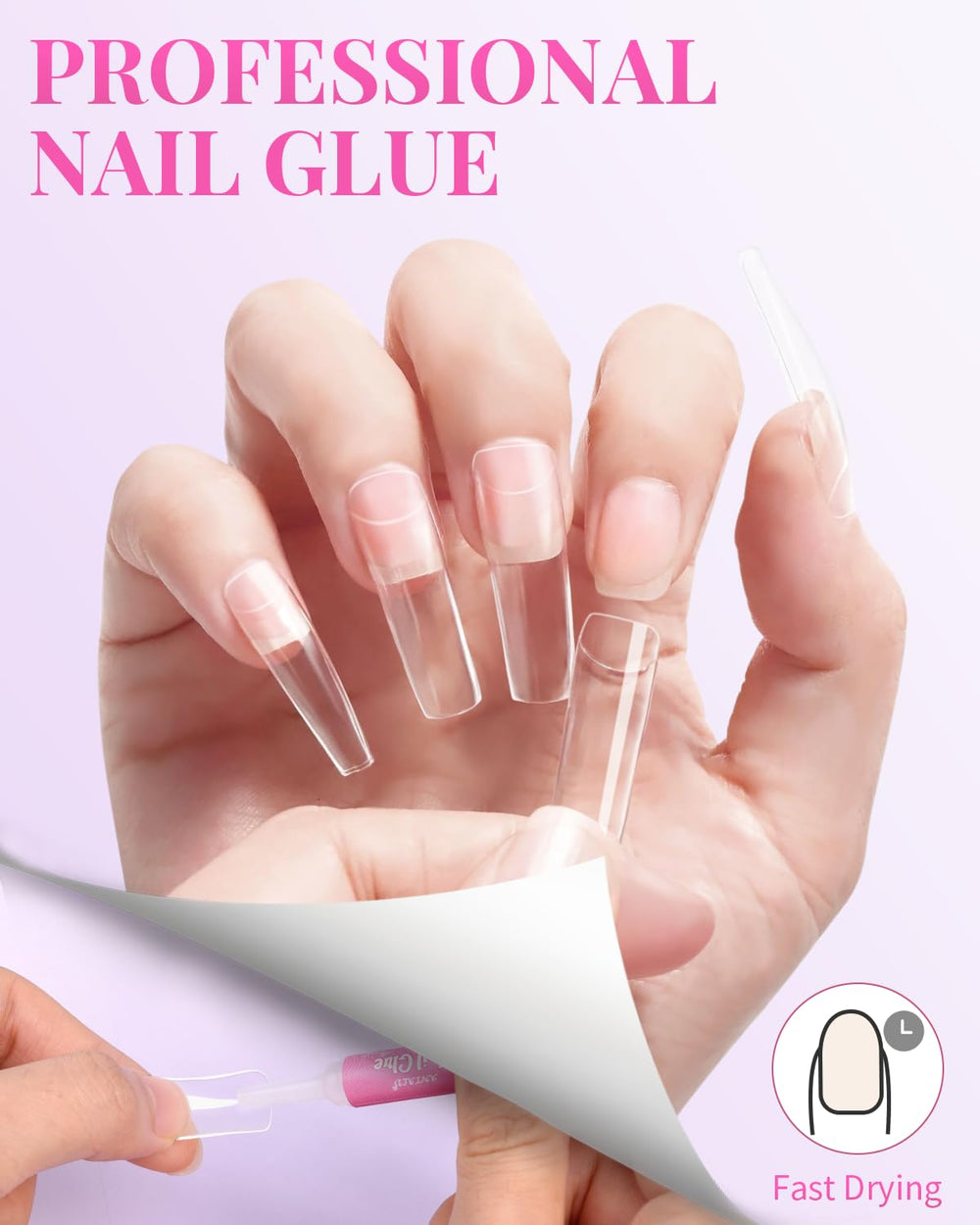 MORGLES acrylic nail clipper tool for precise trimming