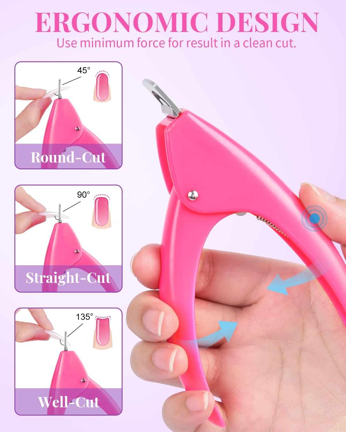 MORGLES cuticle fork included for tidy nail prep