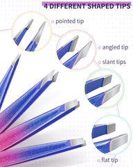 MORGLES pointed-slant tweezers combine precision and versatility for grooming