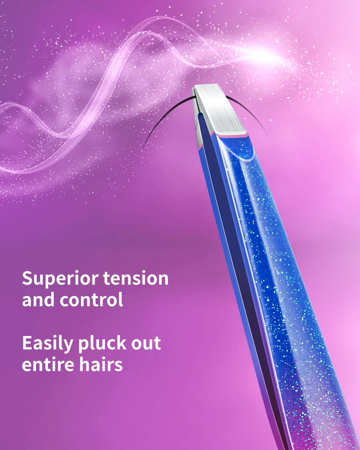 MORGLES slant-tweezers provide precise grip for easy plucking