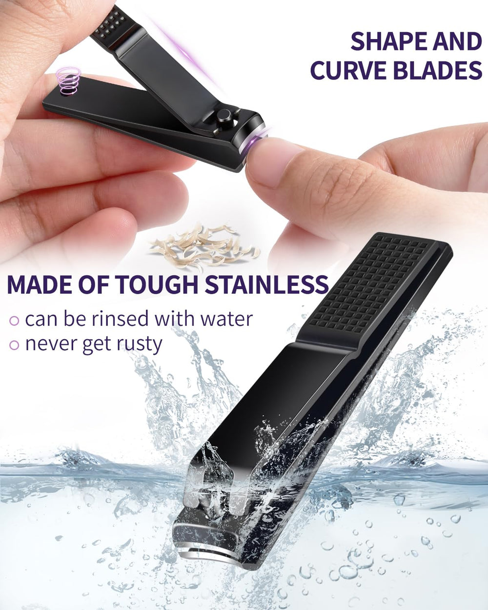 MORGLES slant-with-combs tweezers guide hair away and reduce snagging