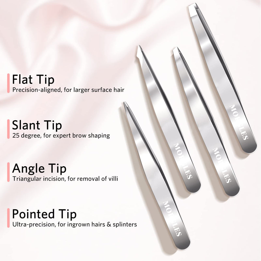 MORGLES-pointed-tweezers-closeup grip control for fine-detail tasks.