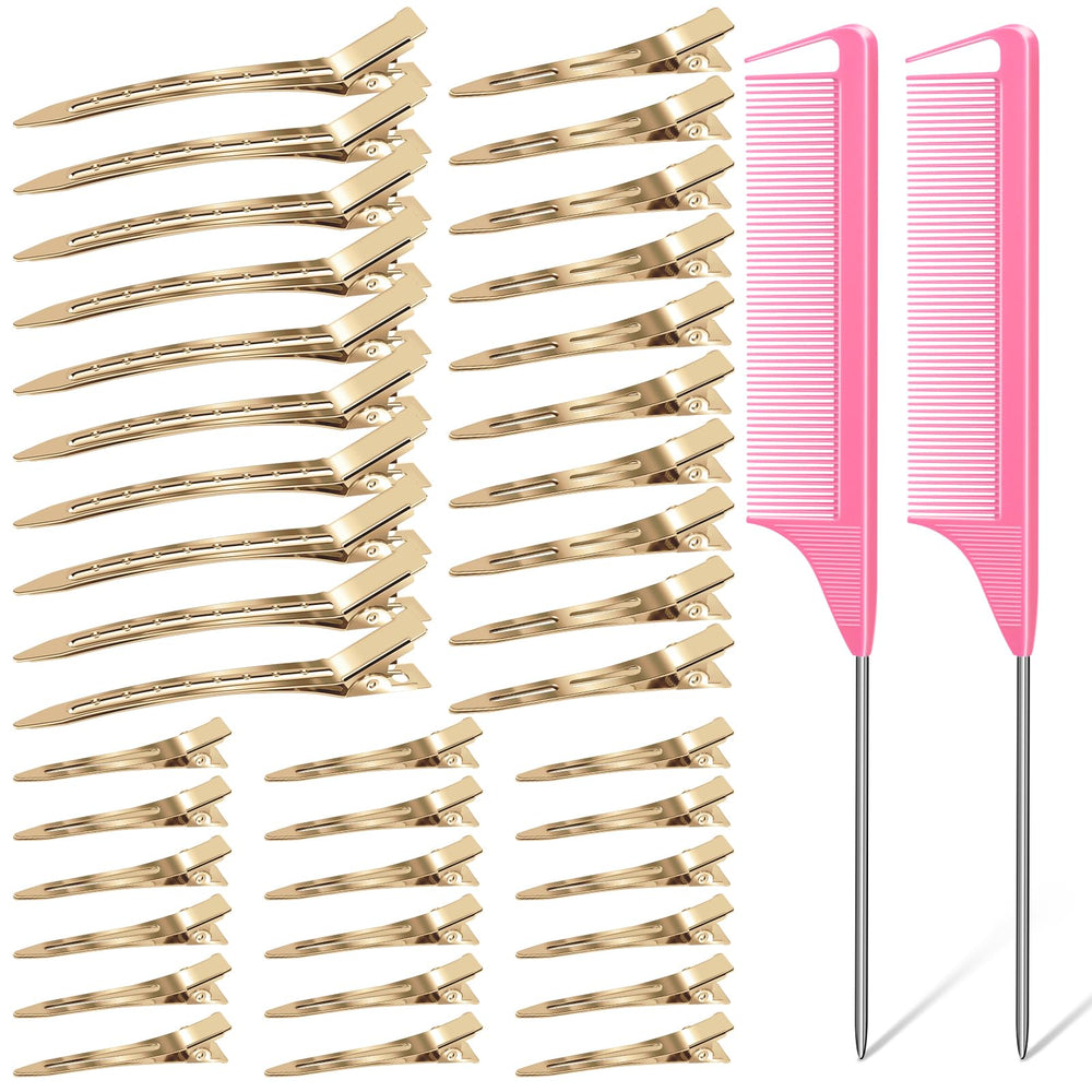 MORGLES 70pcs metal hair roller clips organizer box for versatile styling.