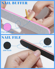 MORGLES durable ABS clear nail tips offer sturdy wear with no odor
