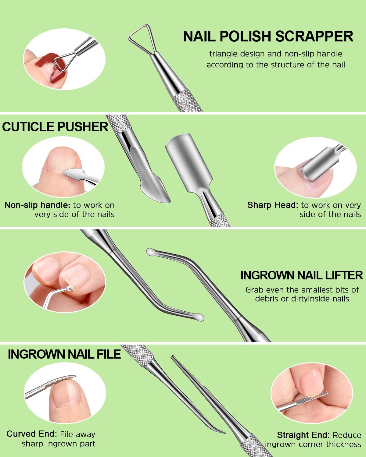 MORGLES nail brush cleaning nails and tools after use.