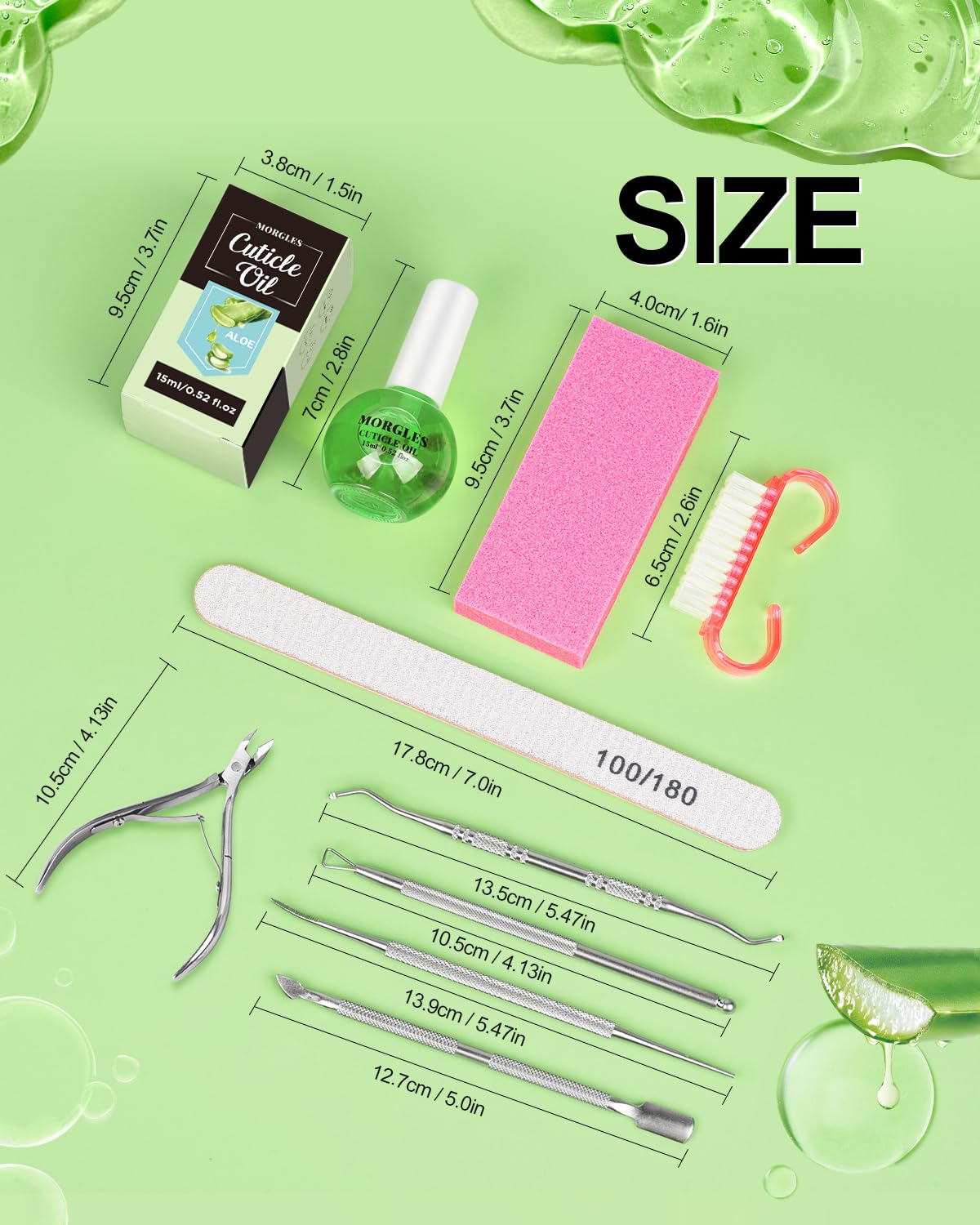 MORGLES nail lifter aiding precise edge cleaning during manicure sessions.