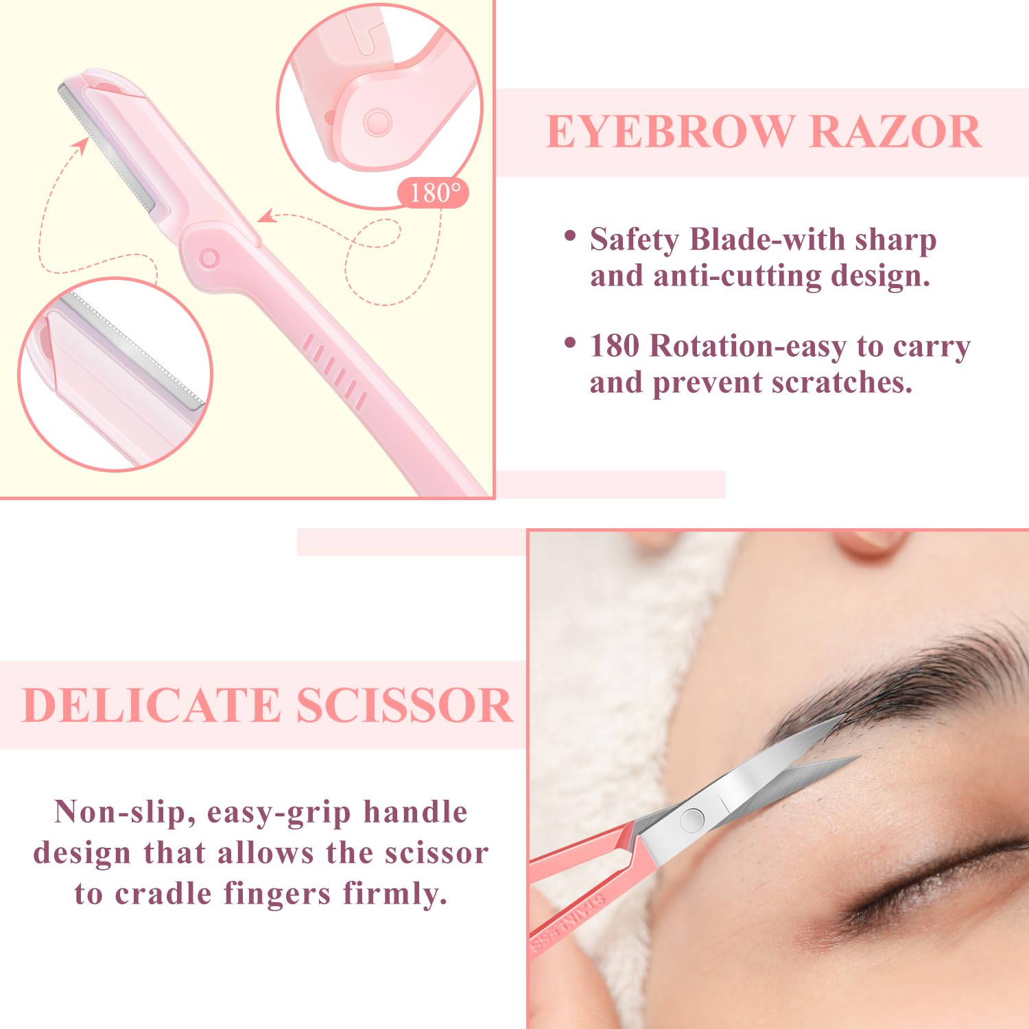 MORGLES Stainless-steel tweezers with precision grip for accurate shaping