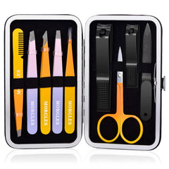 MORGLES tweezers set in case demonstrates portable grooming for travel