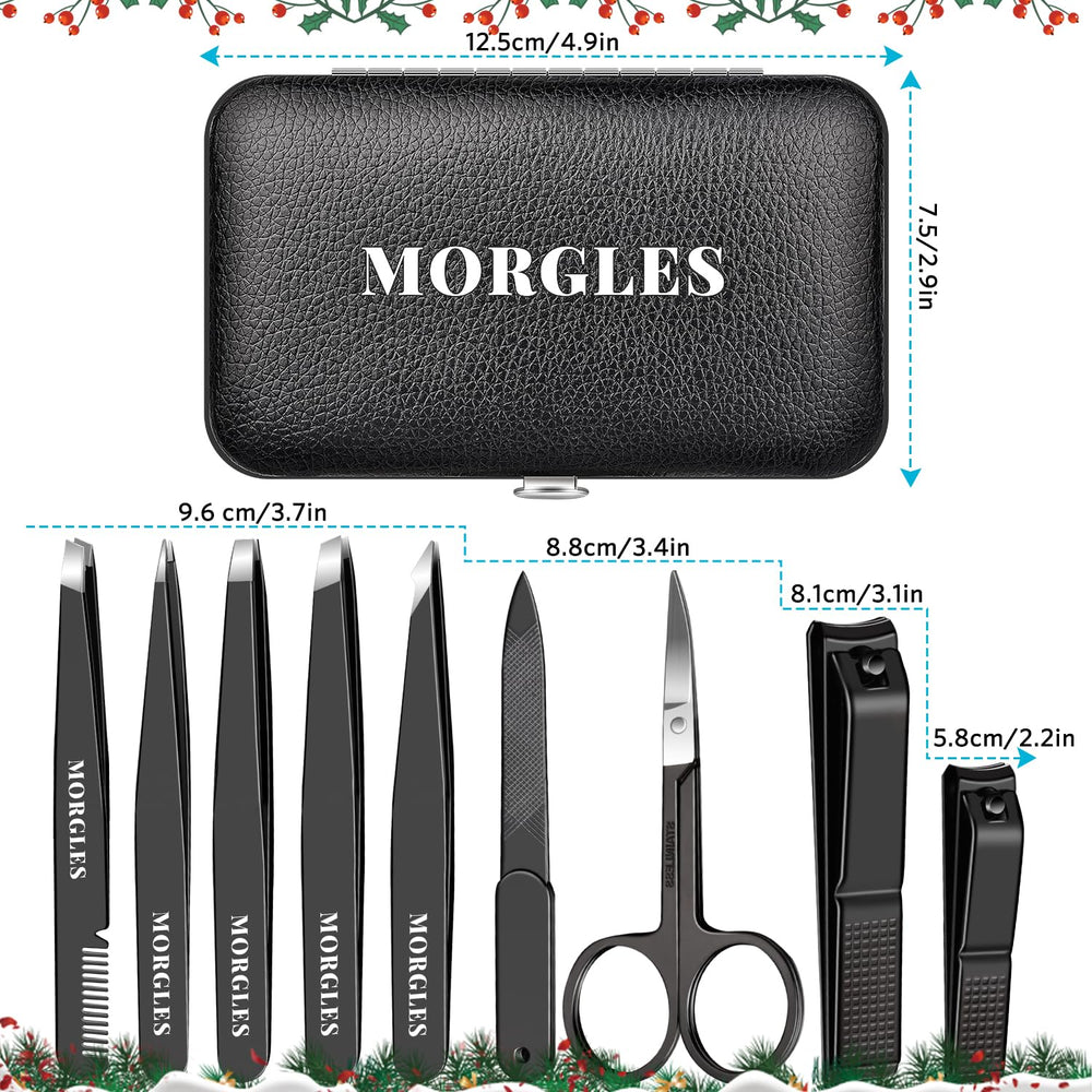MORGLES tweezers with comb tool helps cleaning and detailing nails.