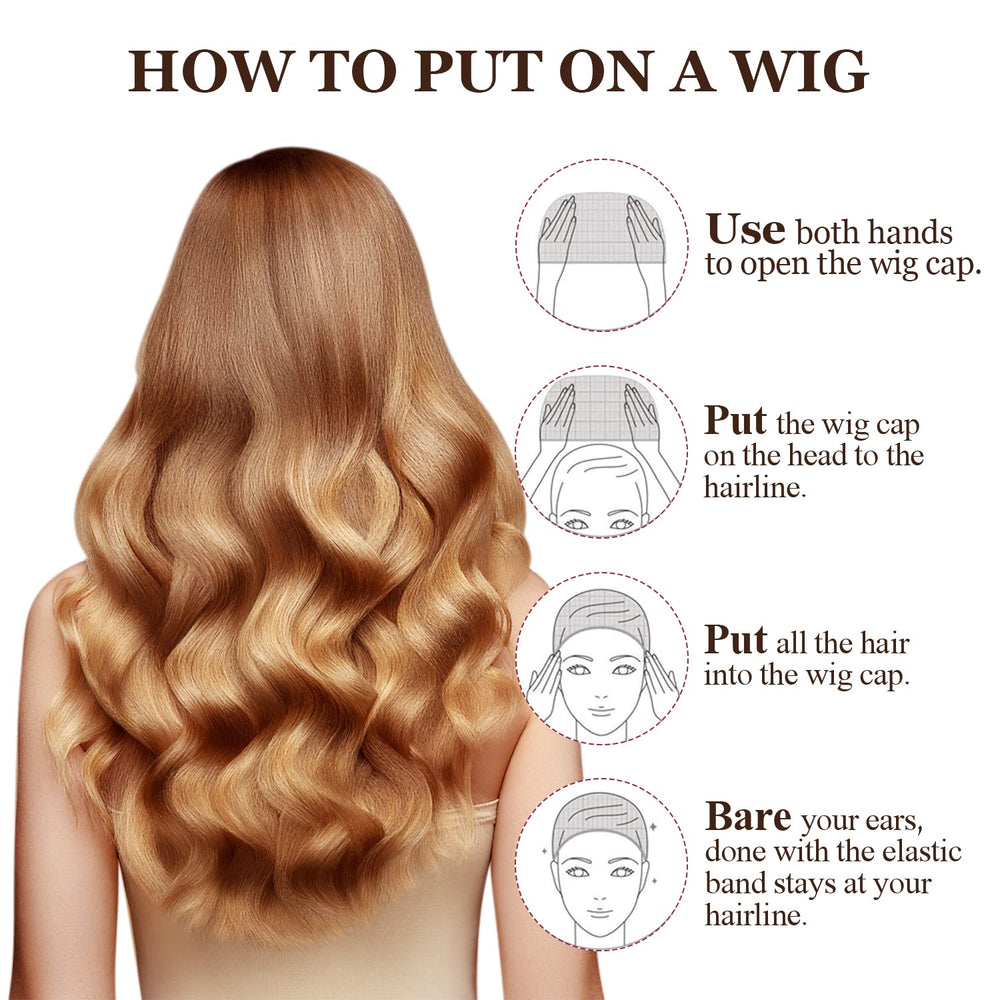 MORGLES wig caps anti-slip elastic band prevents cap from shifting.