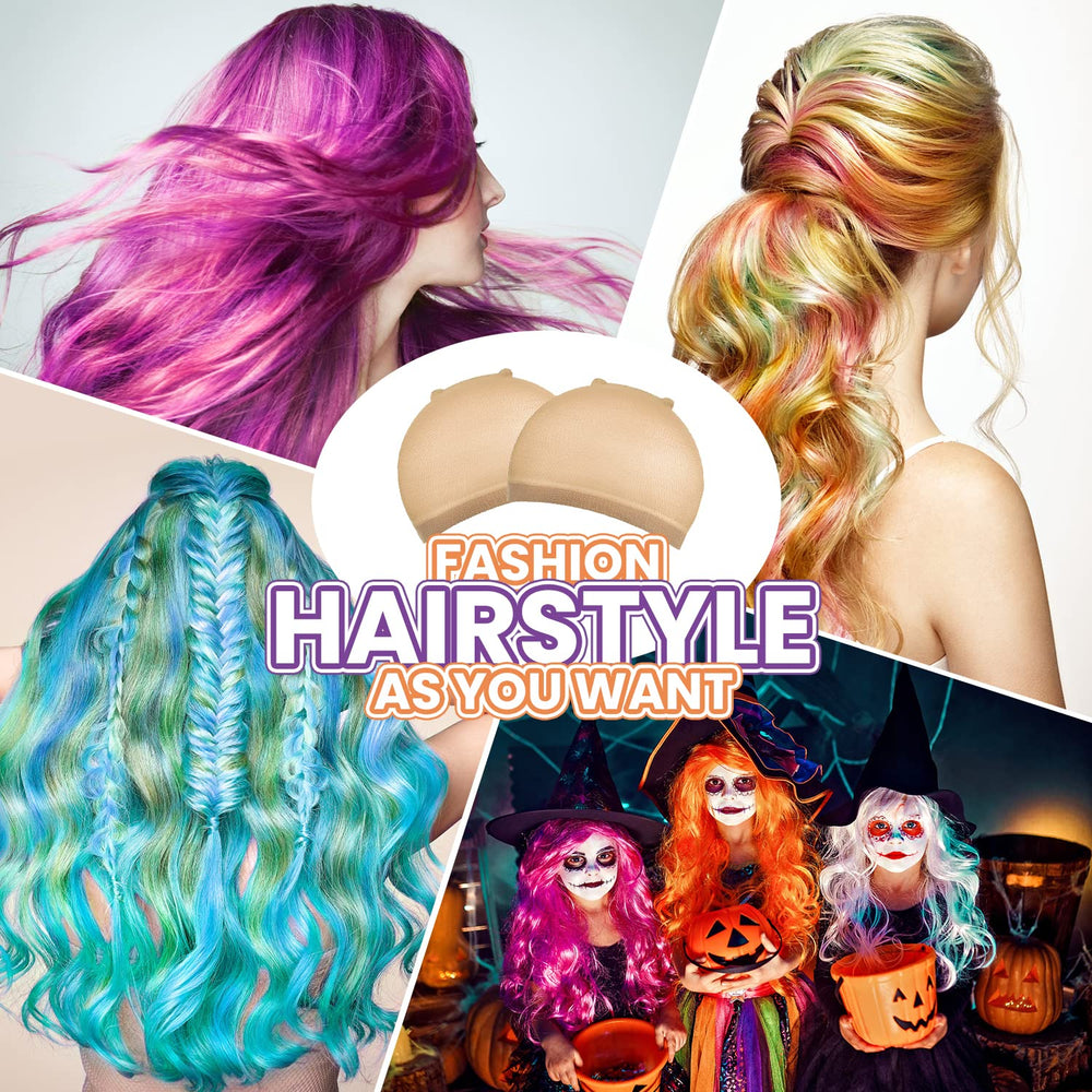 MORGLES wig caps long hair ponytail suitable for tidy, secure styling.