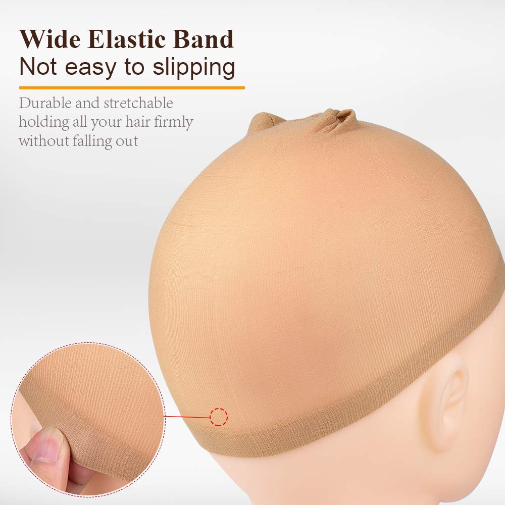 MORGLES Wig Caps soft breathable fabric keeps scalp cool during wear.